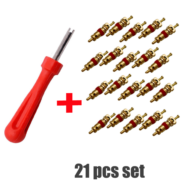 Portable Tire Valve Core Remover Installer Tool Removal Tool Car Bike Bicycle Motorcycle Tire Repair Tools Wrench Screwdriver: GRAY