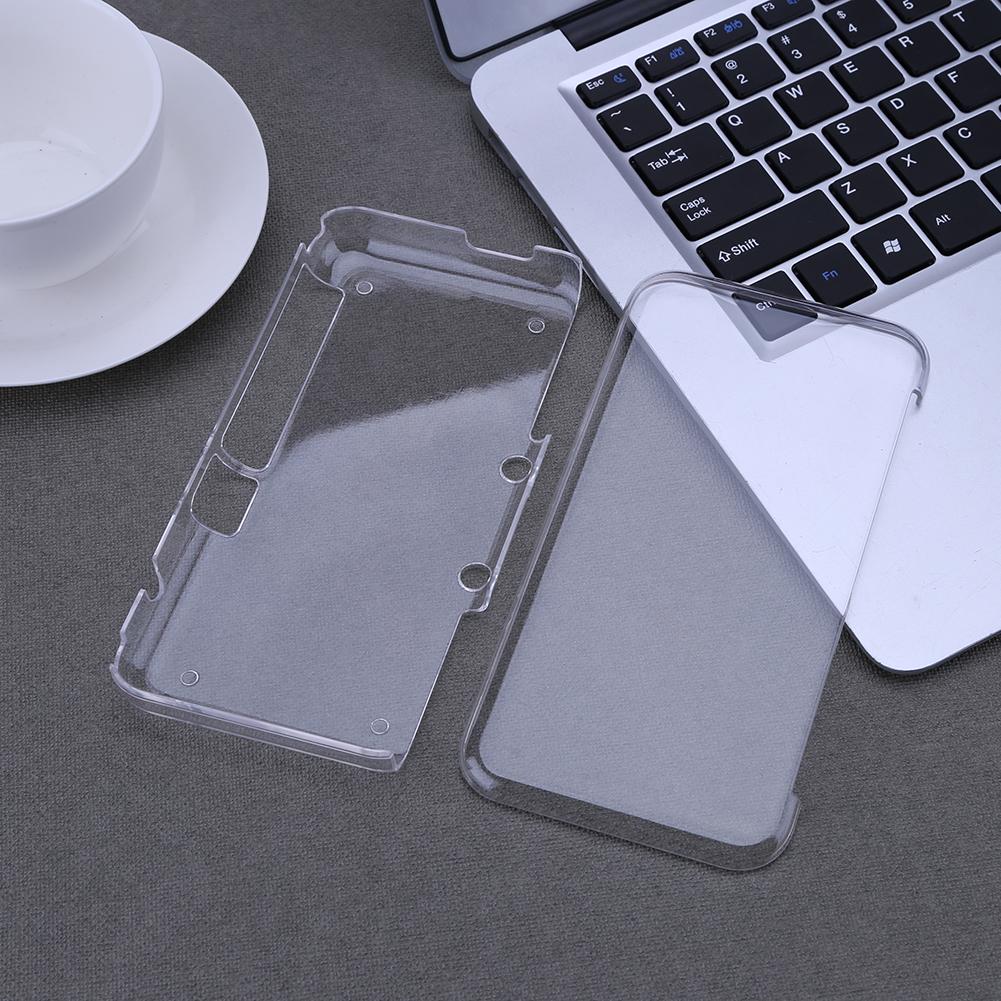 Cover Case for Nintendo 2DS XL Transparent Protective Cover Case + Screen Film LCD Screen Protector for Nintendo 2DS XL