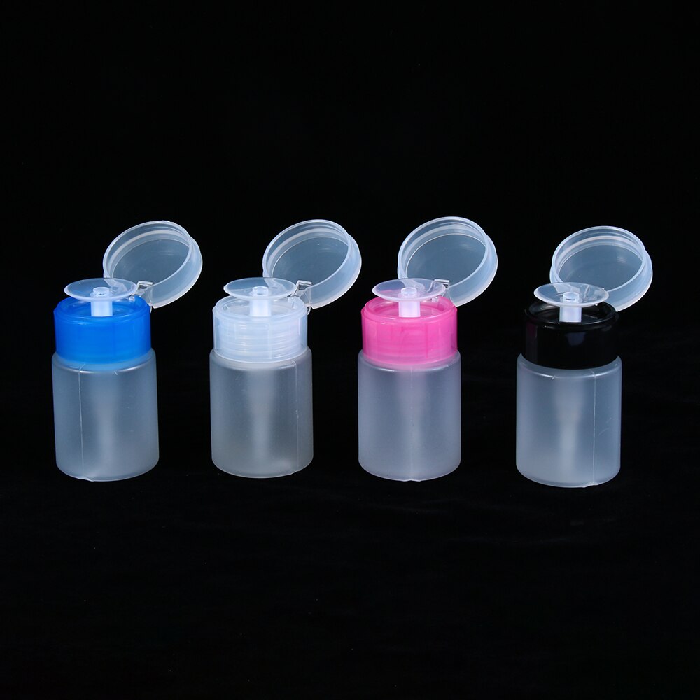 60Ml Nail Art Mini Pompje Lege Fles Acryl Gel Polish Remover Cleaner Liquid Container Opslag Kleine Druk Fles