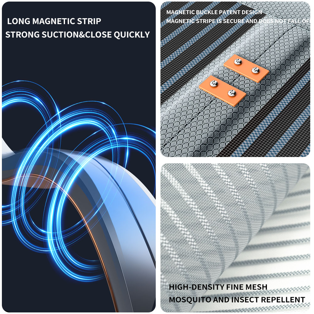 Rideaux anti-moustiques, Style, rideau de Porte à écran, longue à rayures magnétiques, Porte d'isolation, décoration spécialisée d'intérieur