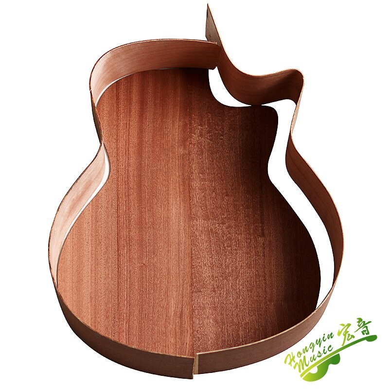41 Zoll GAC Cutaway gitarre DIY Volk Ballade einzigen gitarre zubehör paket fichte massivholz Seite zurück sperrholz