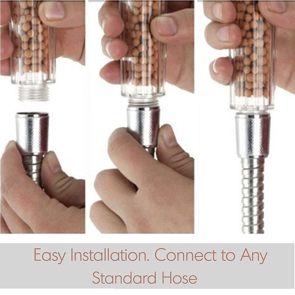 Waterbesparende Douchekop LED Handheld 7 Kleur Veranderende Badkamer Spa Douchekop met Negatieve Ionische Dubbele Gefilterd douchekop