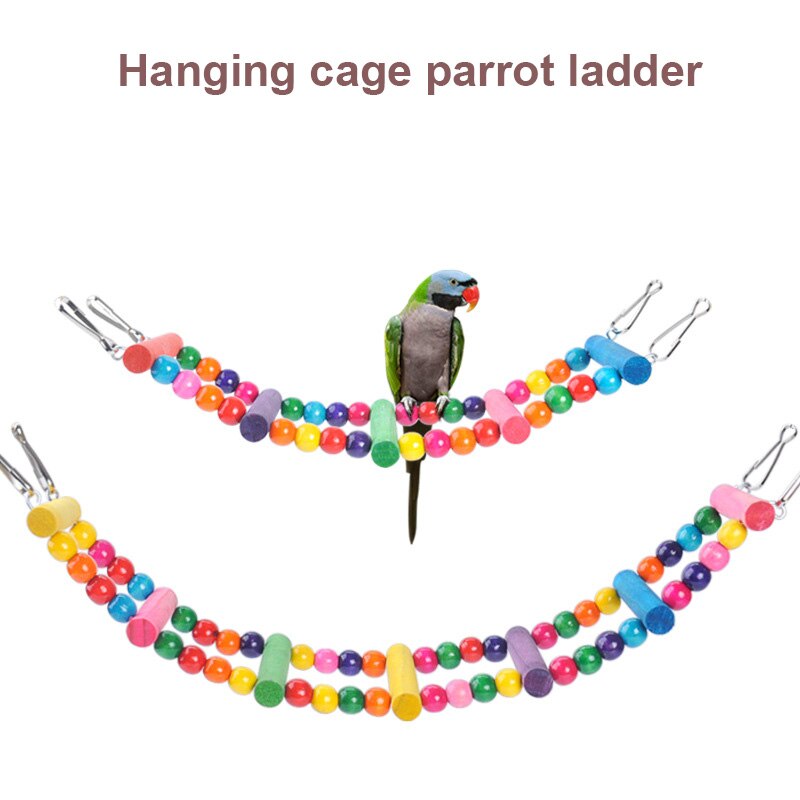 3 Kinds Of Parrot Toys, Bird Swing Toy Colorful Chewing Toys Hanging Swing Bell Pet Simulation Bird Nest Ladder Toys Bird Toys