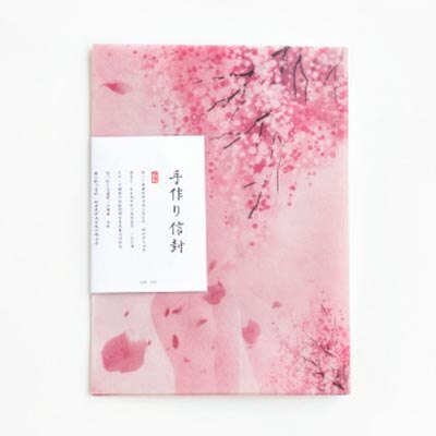 3 stks/partij Romantische Sakura Doorschijnend Envelop Bericht Kaart Brief Stationaire Opslag Papier Voor Chinese Stijl Enveloppen: 02