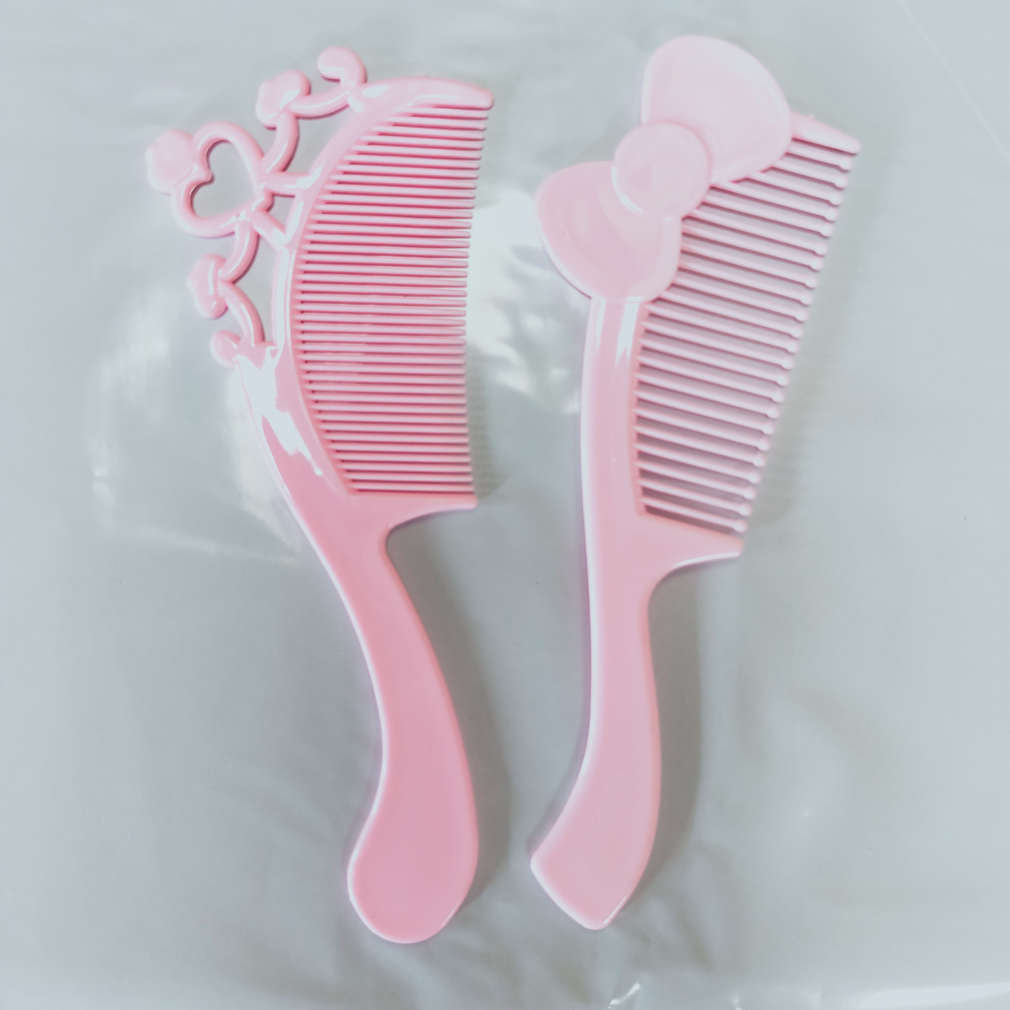 2 unids/lote de cepillo de pelo de plástico de dibujos animados para niños y niñas, cepillo de pelo para niñas, peine de pelo de , peluquería para niñas