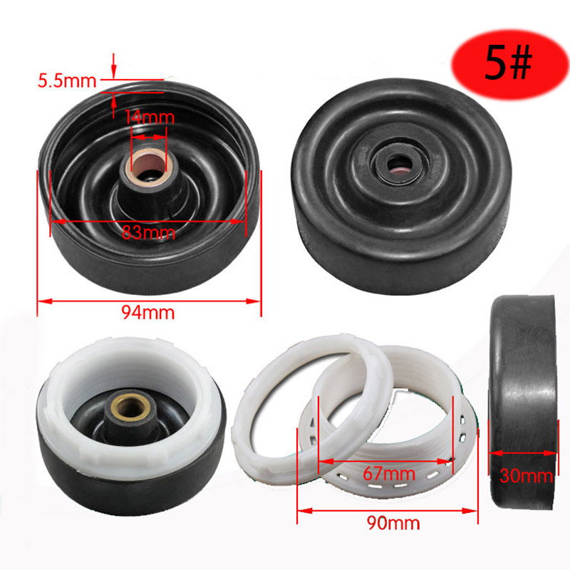 Dehydration waterproof ring Washing machine waterproof ring Semi-automatic washing machine water seal Water seal skeleton: Burgundy