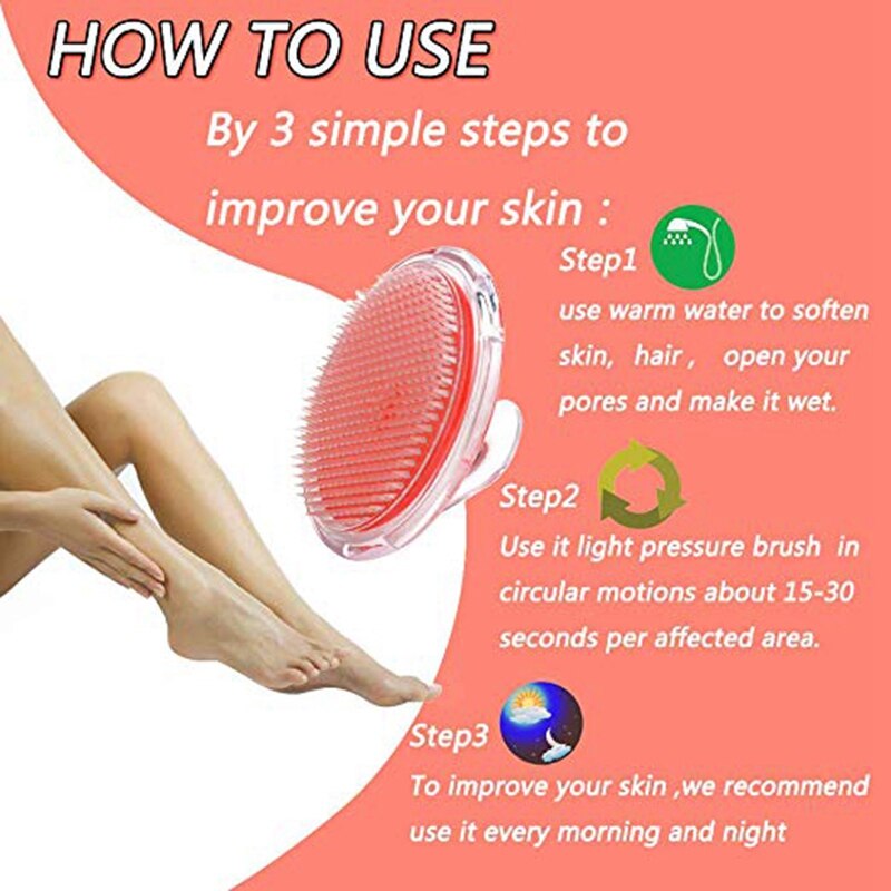 Exfoliërende Borstel Body Borstel Elimineren Scheren Irritatie Voor Gezicht Hals Oksel Bikini Lijn Benen Voorkomen Scheermes Stoten Haar Massage