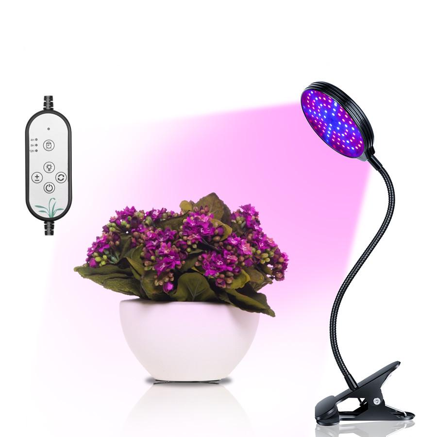 5 Modes Plant Growth Lights Lamp Bulb 360-degree Rotary 3-lamps Clip Holder UK Full Spectrum LED Grow Light Flower Plant Lamp: 15W
