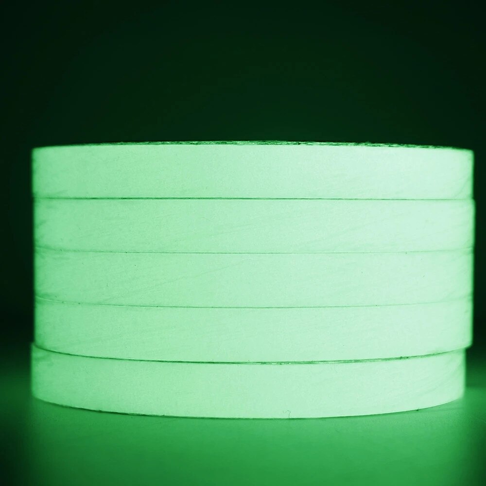 3m/roll Green Luminous Tape Self-adhesive Glow In The Dark Safety Stage Striking Warning Tape Luminous Warning Tape Home Sticker