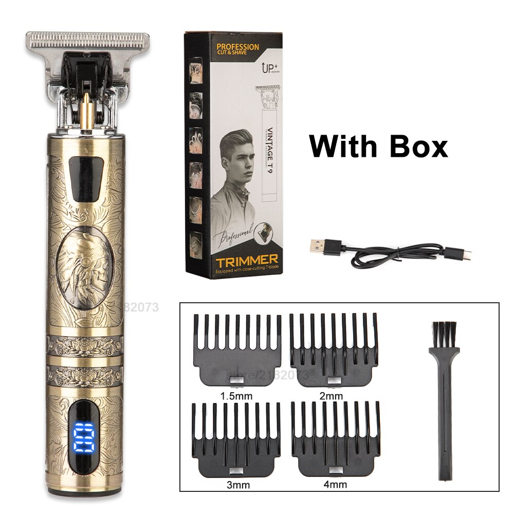 Tondeuse Voor Mannen Oplaadbare Boeddha Dragon Professionele T Scheerapparaat Baard Trimmer Haar Snijmachine Outliner Haar Trimmer: USB H