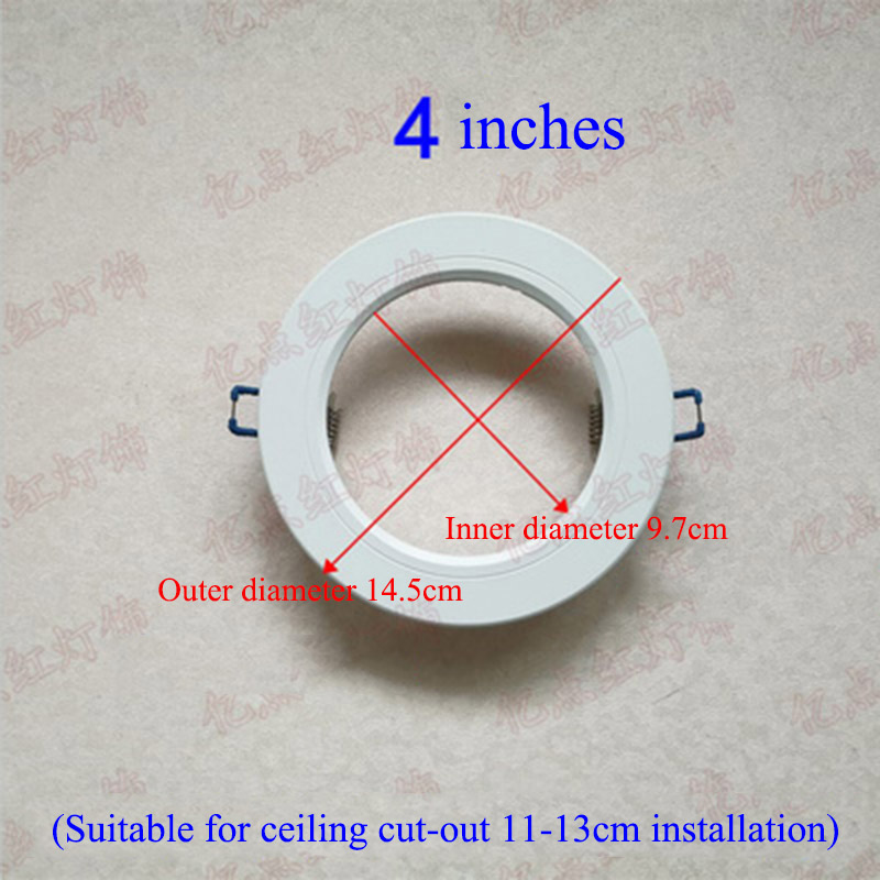 Led Downlight Spotlight Beugels Light Stand Adapters Lampenkap Ringen Gat Vergroten Witte Buitenste Frames Uitgesneden Remedial Cirkels hanglamp kappen lampenkappen lampenkapjes grote lampenkap lampenkap klein metalen: Bruin