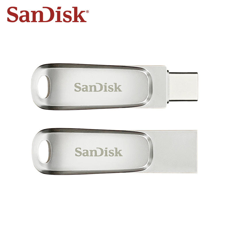 SanDisk Ultra Dual Drive USB Type-C Flash Drive dla iPhone 15 OTG USB 3.2 Pen Drive 32GB 64GB 128GB 256GB 512GB 1TB Metal U Disk