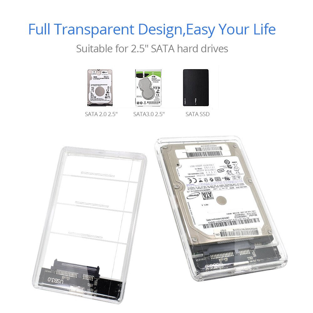 Tishric hdd etui usb 3.0 to sata harddisk kabinet etui mobilboks til pc laptop optibay eksternt hdd kabinet med kabel