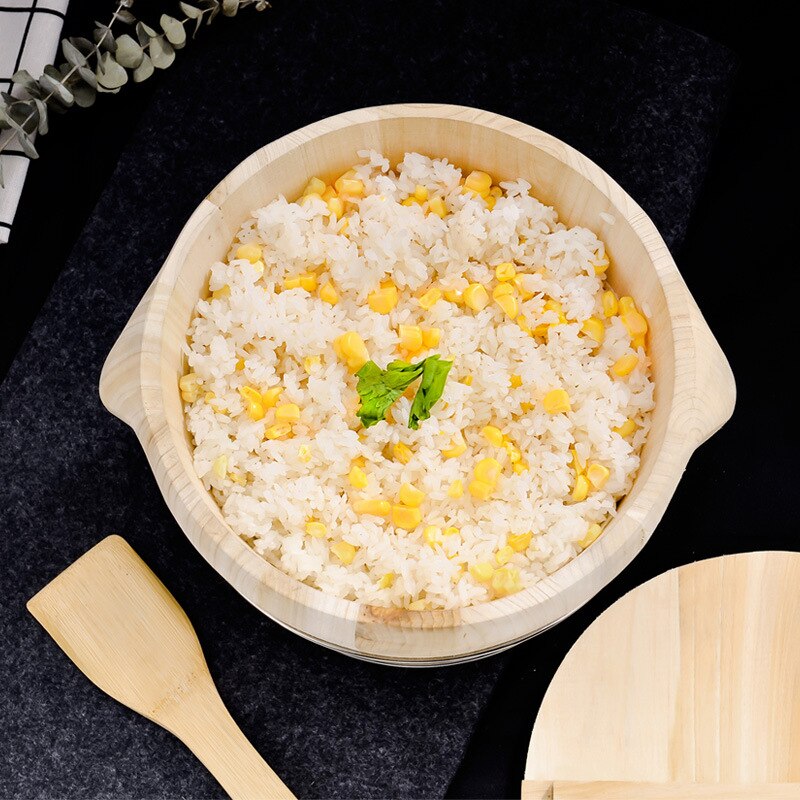 Cuiseur vapeur en bambou 21/24/27cm, baril en bois de riz à la vapeur, plats à Dim Sum, poisson et légumes, cuisson à la vapeur de cuisine