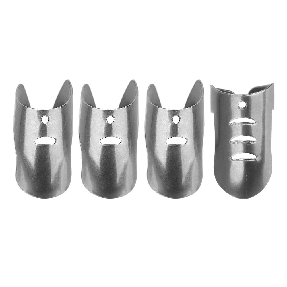 4pcs/set Finger Protector For Using Knife Finger Guard Stainless Steel Kitchen Accessories Cooking Cutting Tools