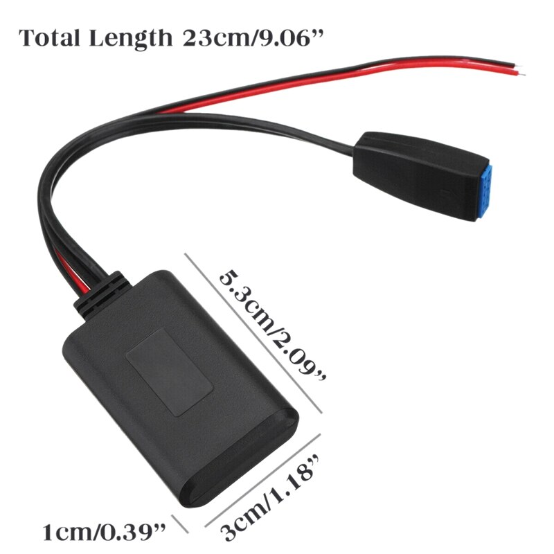 Car 10 Pin Bluetooth Module Radio Stereo Adapter Aux o Cable for BMW E39 E46 with Install Tool