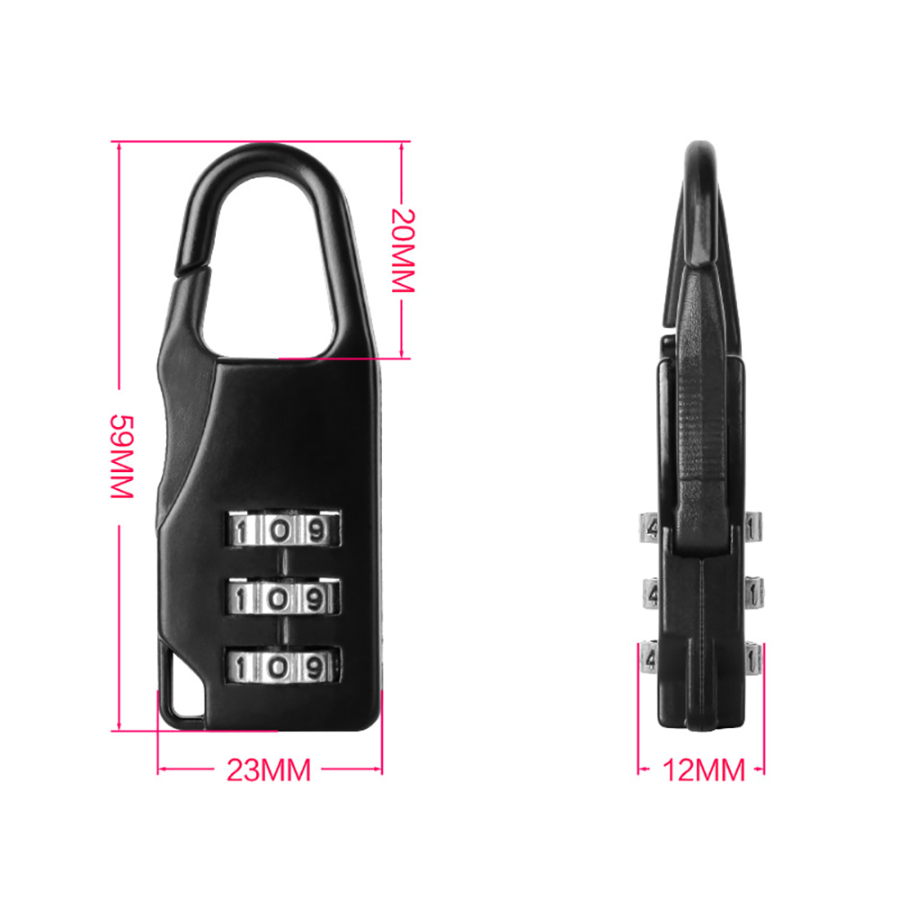 Kast Locker Combinatie Password Lock Zinklegering Veiligheidsslot Koffer Bagage Codeslot Kast Hangslot