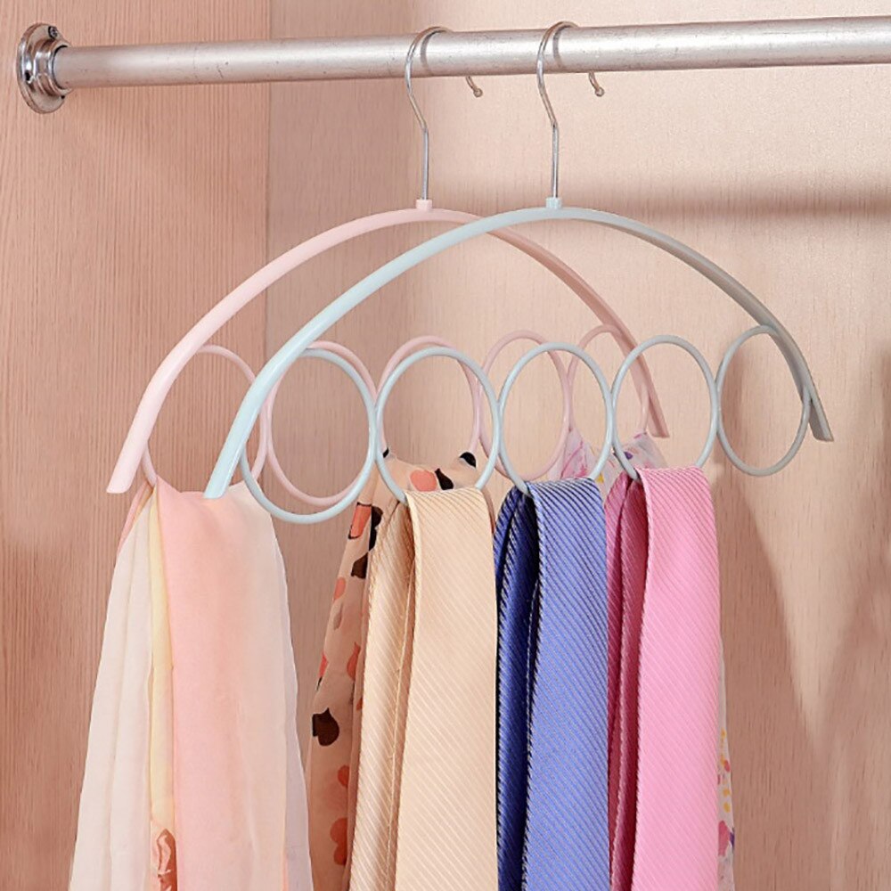 Shawl Sjaal Hanger Riem Tie 5 Ring Rack Organizer Houder Haak Display Hanger 5 Ring Cintre d'affichage #4 #4
