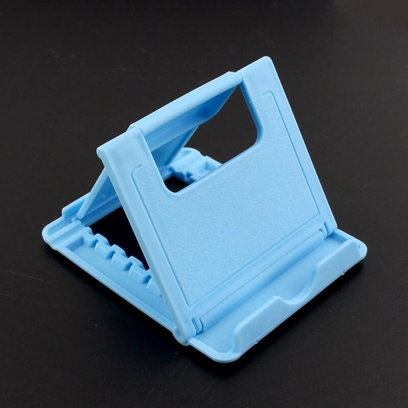 2019New Phone Holder Stand for iPhone XS XR 8 X 7 6 Foldable Mobile Phone Stand for Samsung Galaxy S10 S9 S8 Tablet Stand Desk: C-Blue