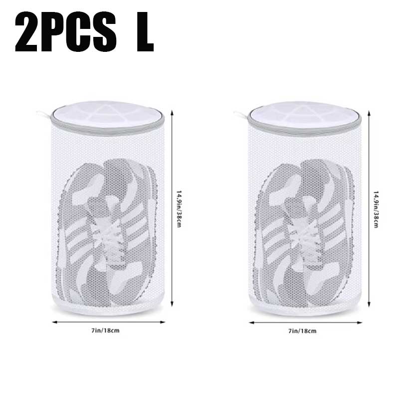 Shoes Wash Bags Shoe Laundry Bags Sneaker Mesh Washing Cleaning Bag Travel Organization Pouch For Sneakers Socks Washing Machine: Orange