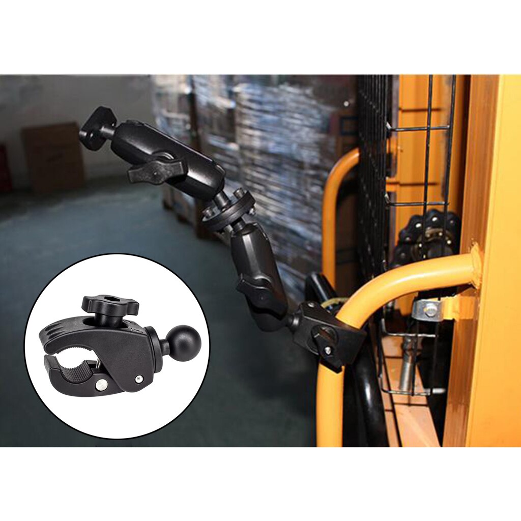 Tough Claw Mount Universal Small Quick Release Clamp Base with 1 inch 25mm Ball 16mm to 38mm Diameter Non-Slip