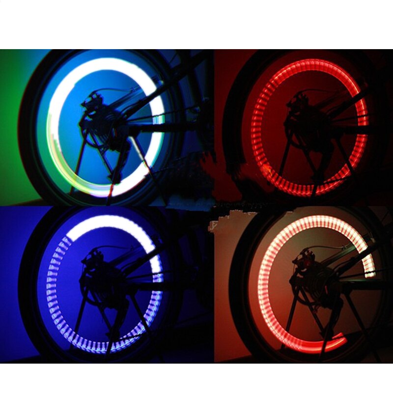 2 pièces LED voiture roue lumière vélo voiture roue pneu pneu Valve tige bouchon lumière lampe ampoule décoration Auto Durable résistant à la rouille