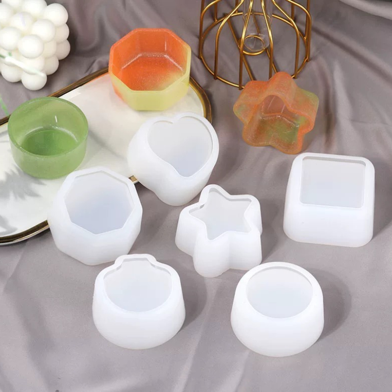 Diy silikonowa forma do słoika na świece, żywica, naczynie z sosem, małe naczynie na płatki, forma z żywicy, słoik na świece, pudełko na biżuterię, rękodzieło, wystrój domu