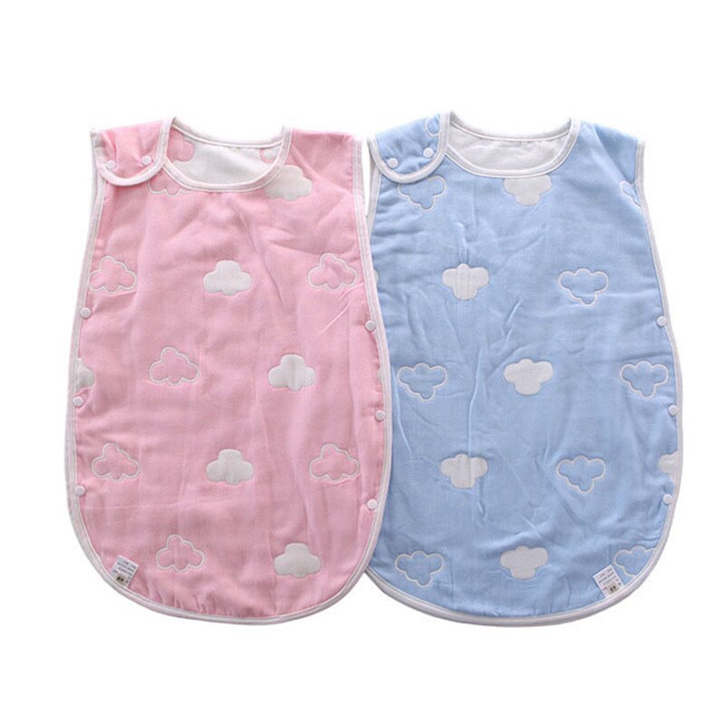 Bébé sac de couchage confortable 6 couches gaze coton pour 0-7Y enfants sommeil couvertures garçons filles enfants Swaddle vêtements de nuit Slaapzak