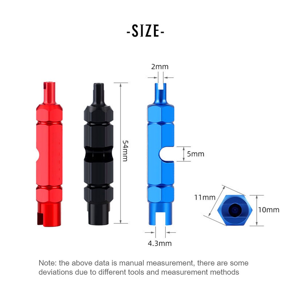 MTB Bicycle Wrench Valve Core Aluminum Alloy Air Tire Nozzle Disassembly Tools Axle Bicycle Bike Repair Tool Fit