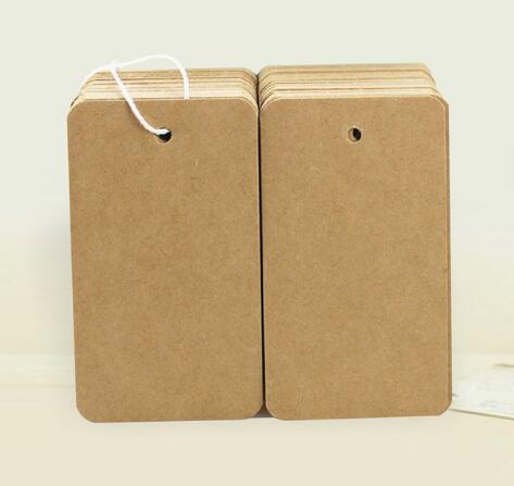 50pcs/lot Kraft paper Hang tag Retro Hang tag 5x9cm: Auburn / 5x9cm