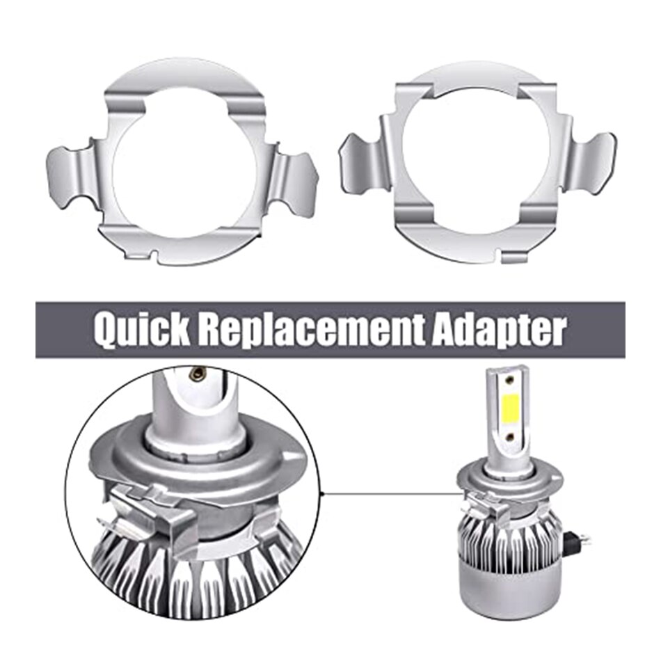 H7 Led Koplamp Lamp Adapter H7 Houder Vasthouders ... – Grandado