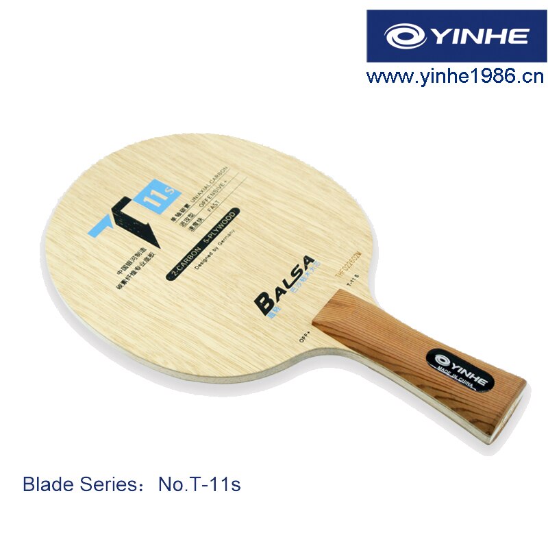 Yinhe Galaxy T11S T-11+ (T 11+, T11+) Balsa Carbon table tenis blade/ ping pong blade