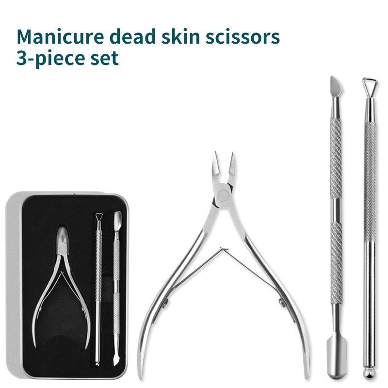 YASHNI Nail Cuticle Nipper Stainless Steel Tweezer Clipper Dead Skin Remover Scissor Plier Pusher Nail Tool ZJ01