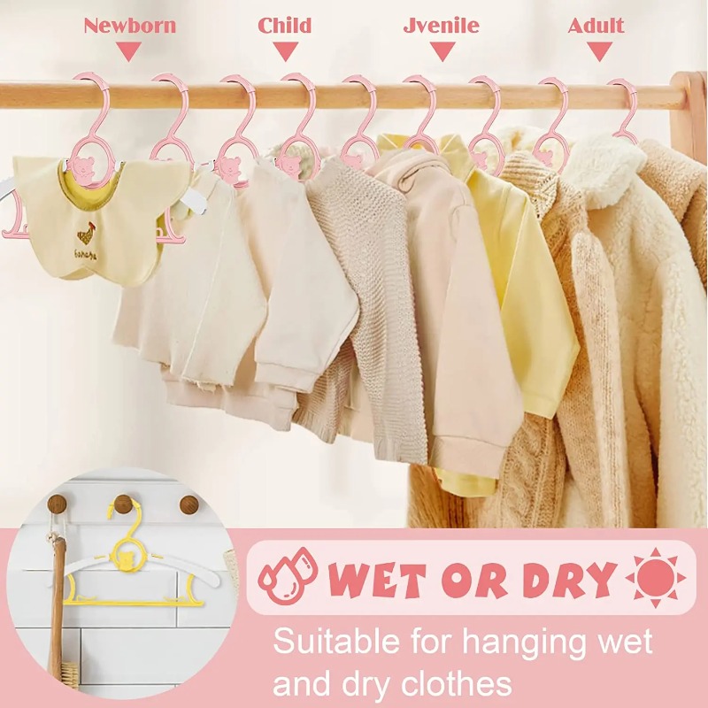1 Stuk Antislip Baby Kleerhanger Verstelbare Opberghangers Schattige Kinderkleding Organizer Kast Kinderen Baby Jassen Rek