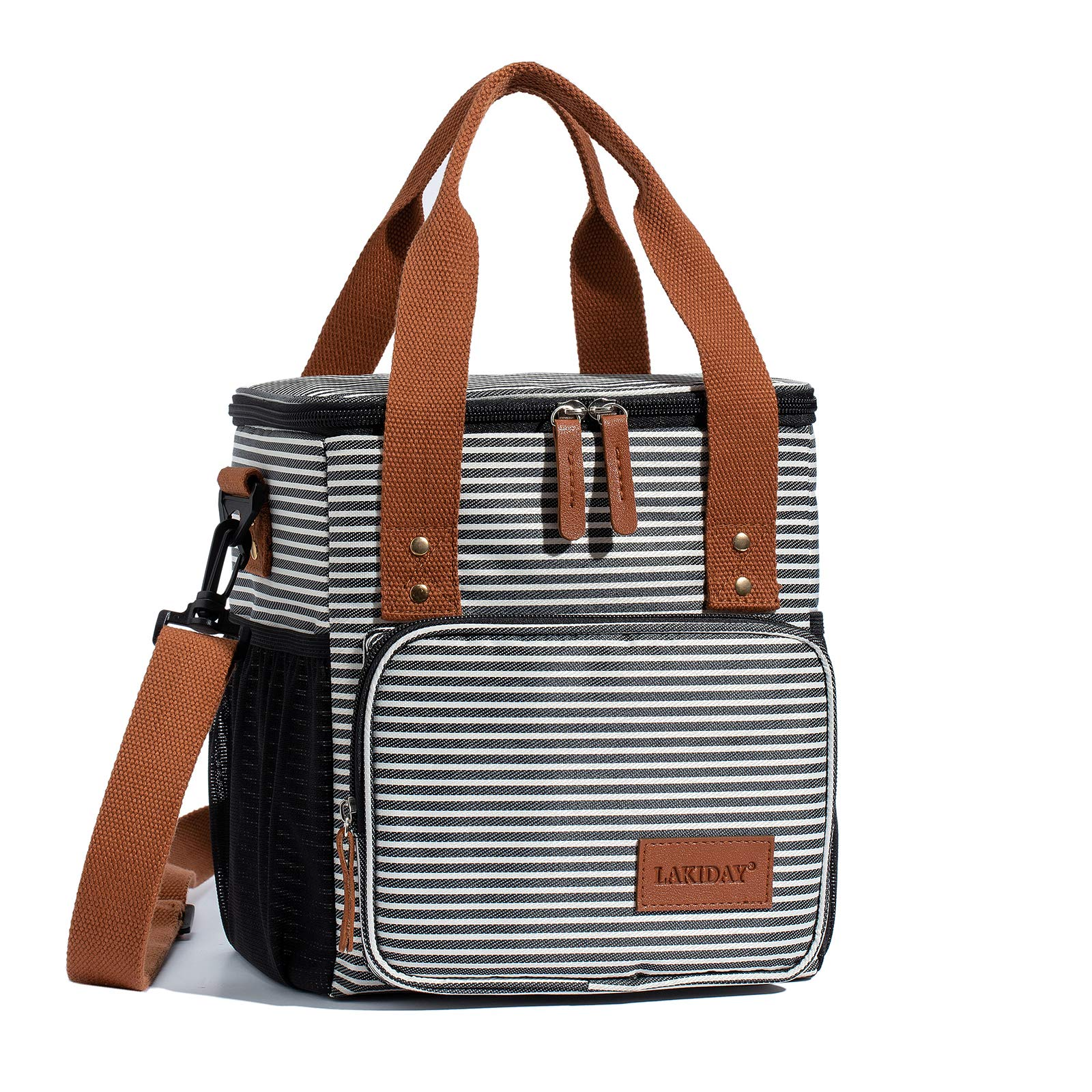 Large Tote Insulated Lunch Bag for Women Men Reusable Picnic Cooler Bags with Adjustable Shoulder Strap