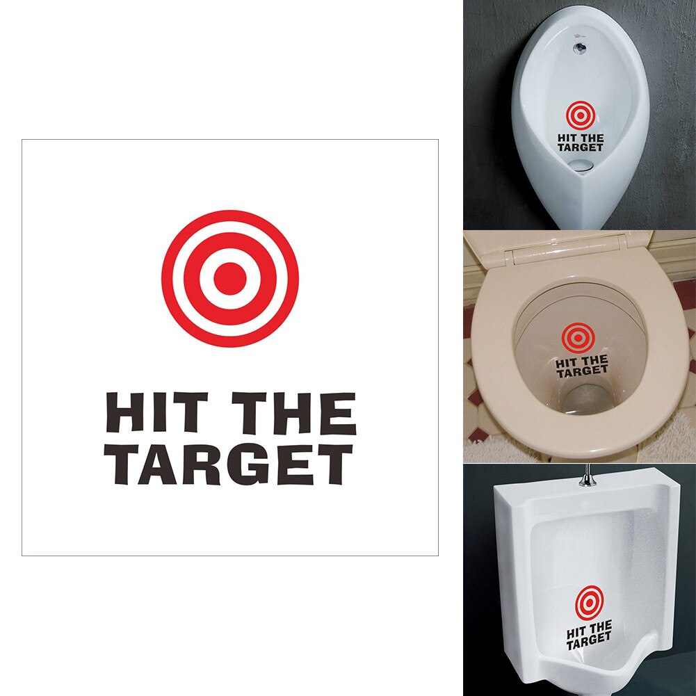 The Toilet Sticker With The Word Hit The Target Funny Toilet Or Pool Decoration Sticker latest