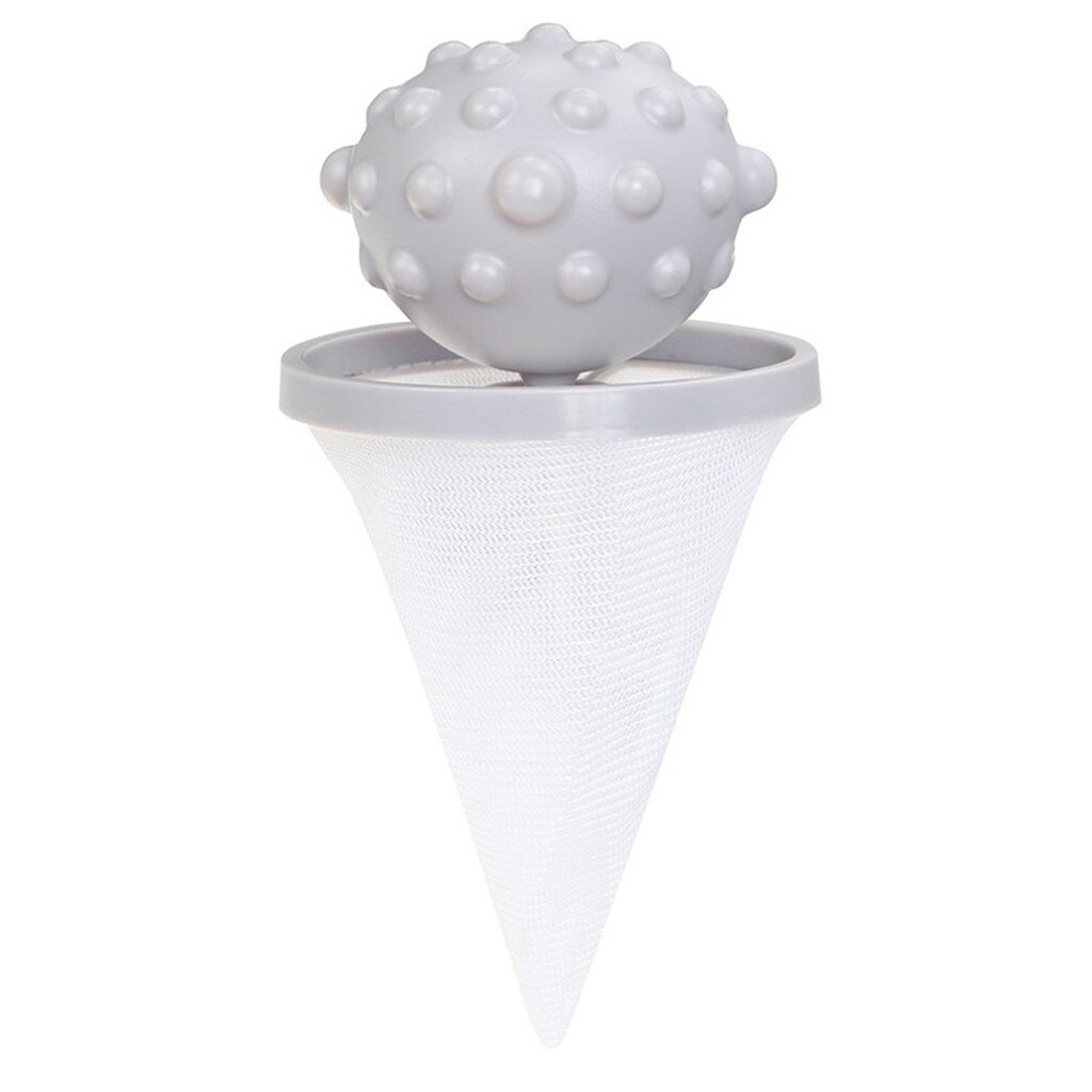 Washing Machine Floating Lint Mesh Trap Bag Floating Lint Hair Catcher Mesh Pouch Bathroom Floating Pet Fur Catcher Household: Gray 
