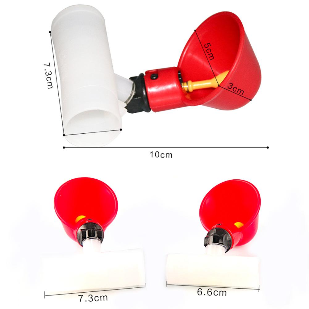 5 stuks automatische plastic drinkbekers voor kippen, drinkbak voor pluimvee, waterdrinkbak voor vogels, kwartels, duiven en kippen