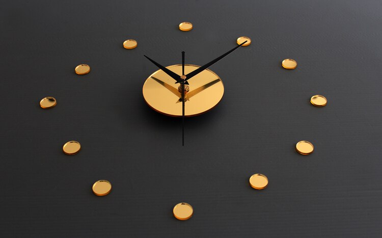 3d eenvoudige tijdspiegel acryl diy klok dikker diy klok combinatie van klokken en horloges