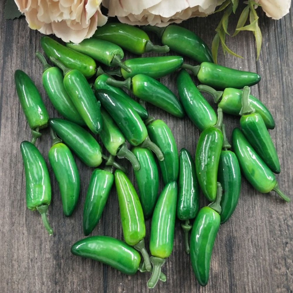 Simulation plastique artificielle de piment, 10 pièces, plantes de Corsage, fruits et légumes pour la décoration de la maison du nouvel an