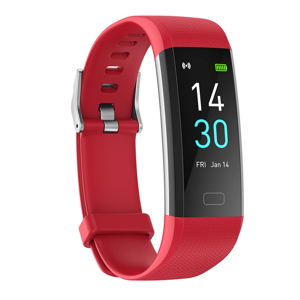 Runmifit S5 Smartwatch Health Monitor Band Smartwatches Black Smart Watch Fitness Traker Wireless Waterproof Android Ios: Red