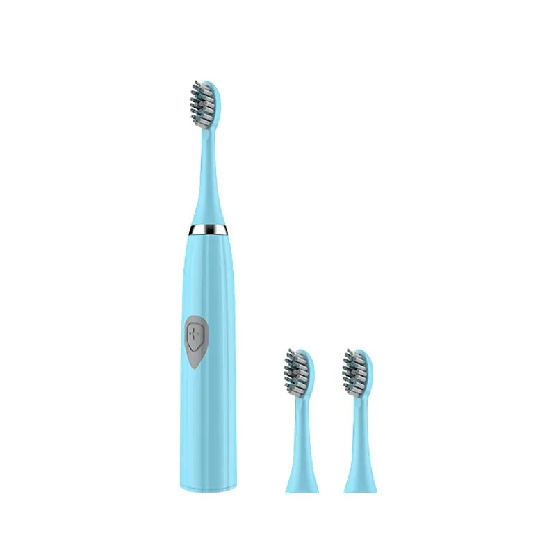 Brosse à dents électrique pour adultes, poils DuPont souples, batterie portable, Endurance IPX6, étanche, intelligente, efficace, soins bucco-dentaires: Bleu