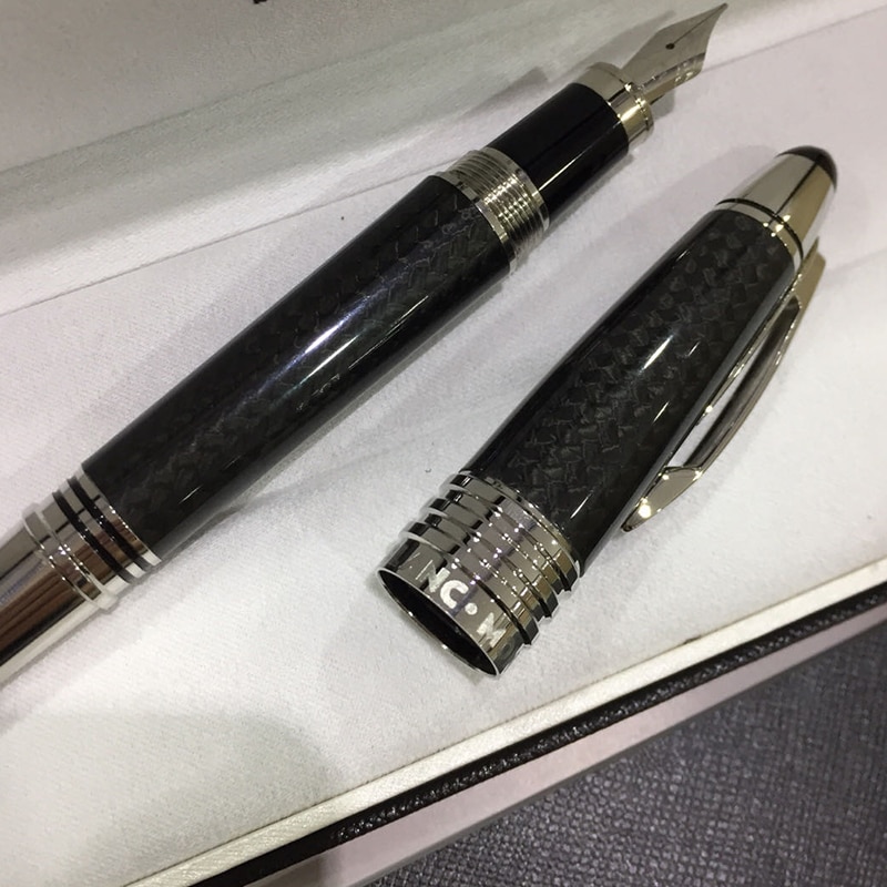 MB fountain pen JFK writer series carbon brazing commemorative high-end ink pen free box