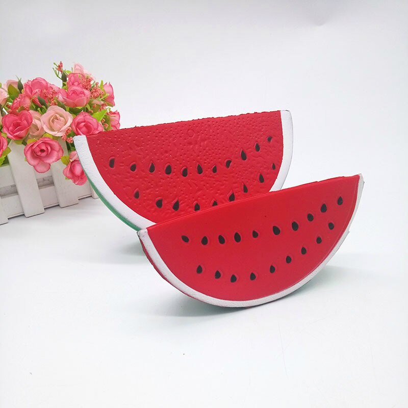 Gorący nowy Squishy śliczne Smiley arbuz krem wycisnąć zabawki powolne rośnie zabawki dekompresyjne Squishies zabawki z wyprzedaży prezent