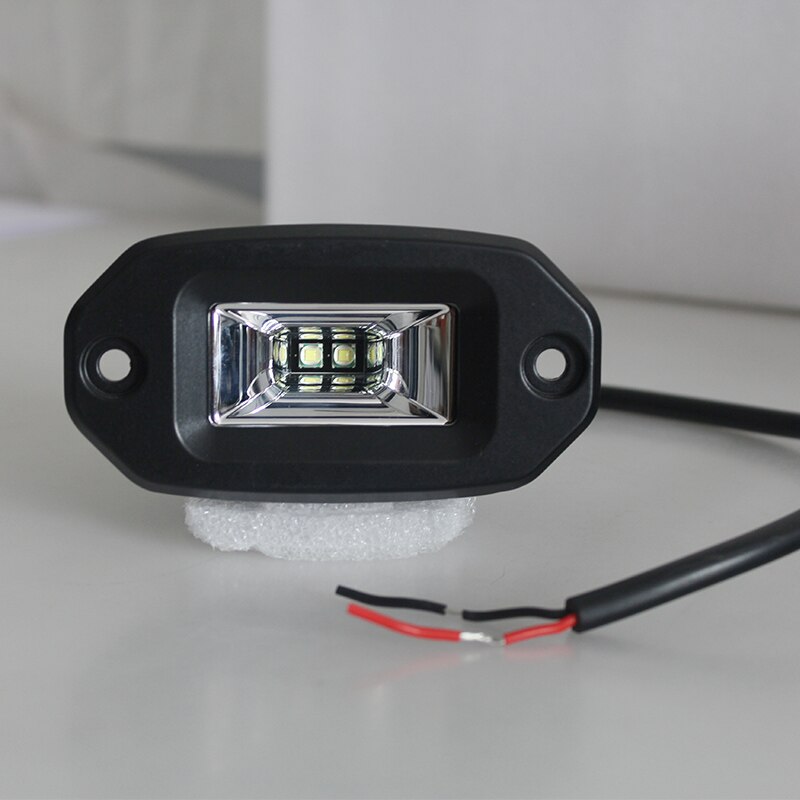 Bil led arbeidslys flush mount pods lampe led bar flomstråle 6000k coche moto truck drl belysning kjøre arbeidslys