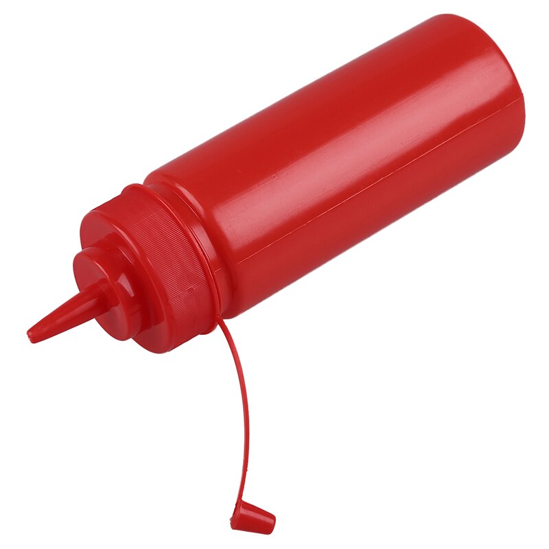 12oz Plastic Squeeze Sauce bottle Dispenser Cap Condiment Oil Ketchup 1Pc-Red