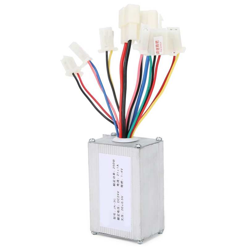 E-Bike 24V 250W Brush Controller Extended Cable Thumb Throttle Grip Set Electric Bicycle Motor and Handbar Accessories