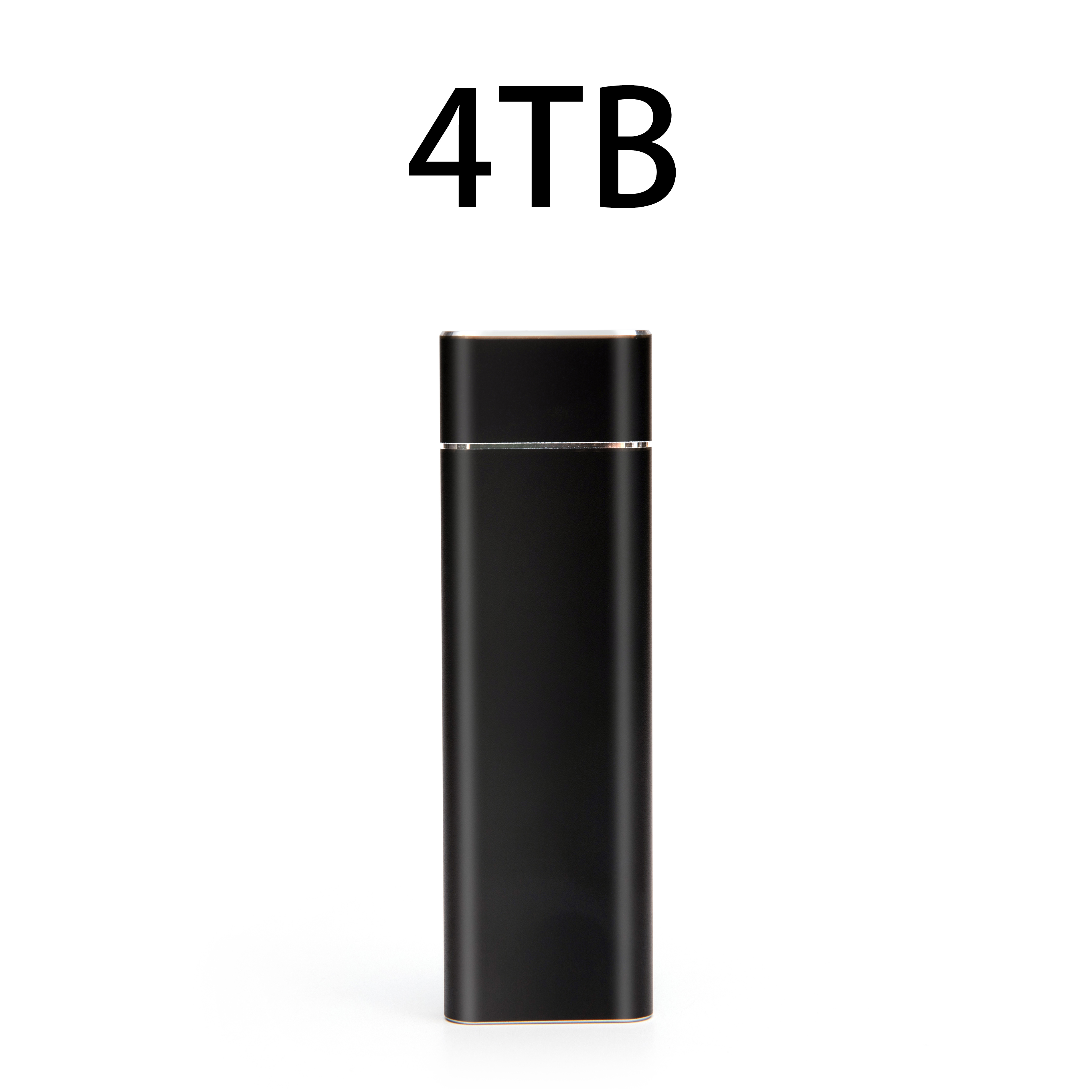 2TB Durable Portable External SSD USB3.1 Solid State Storage Drive For Laptop Mac Daily Storage:  Light Yellow