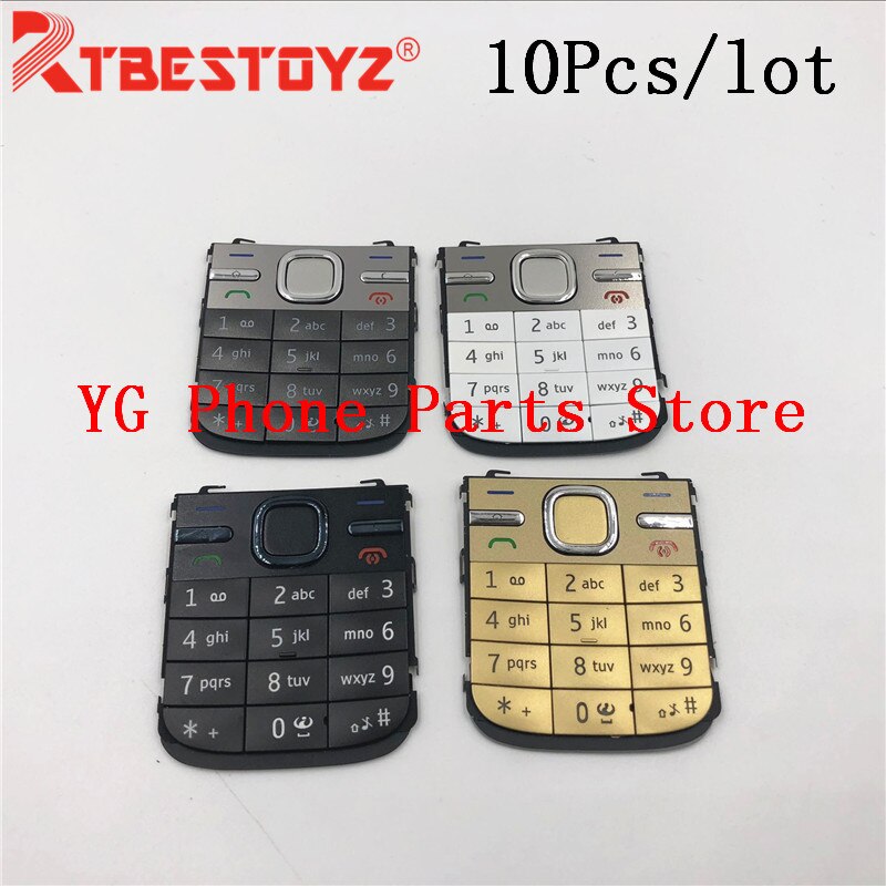 10 pz/lotto Tastiera Tastiera Bottoni per Nokia C5-00 C5 00