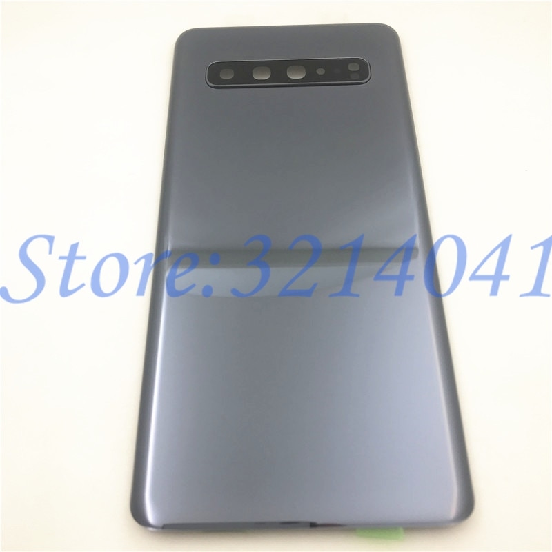 Para samsung galaxy s10 5g g977 g977f 5g versão da bateria capa traseira de vidro traseiro com lente da câmera